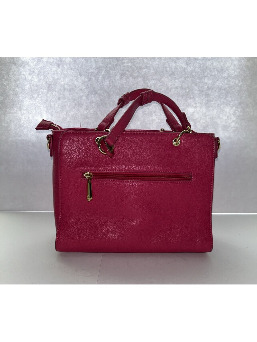 Charming Charlie Pink Handbag with Gold Tone Accents